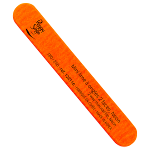 Mini lima para uñas orange neon