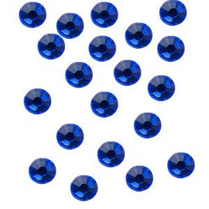20 strass para uñas majestic blue SS5