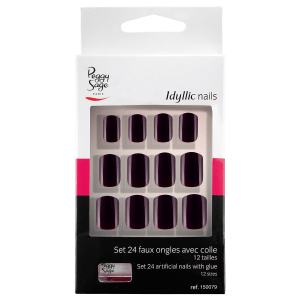 Set 24 uñas artificiales Idyllic nails - plum