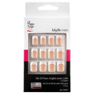 Set 24 uñas Idyllic nails silver French