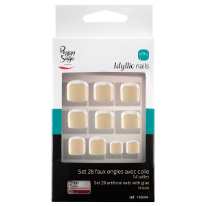 Set 28 Idyllic nails  toes  - shiny French (DESCATALOGADO 2021)
