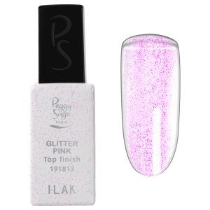 Top Coat Glitter Rose - 11ml