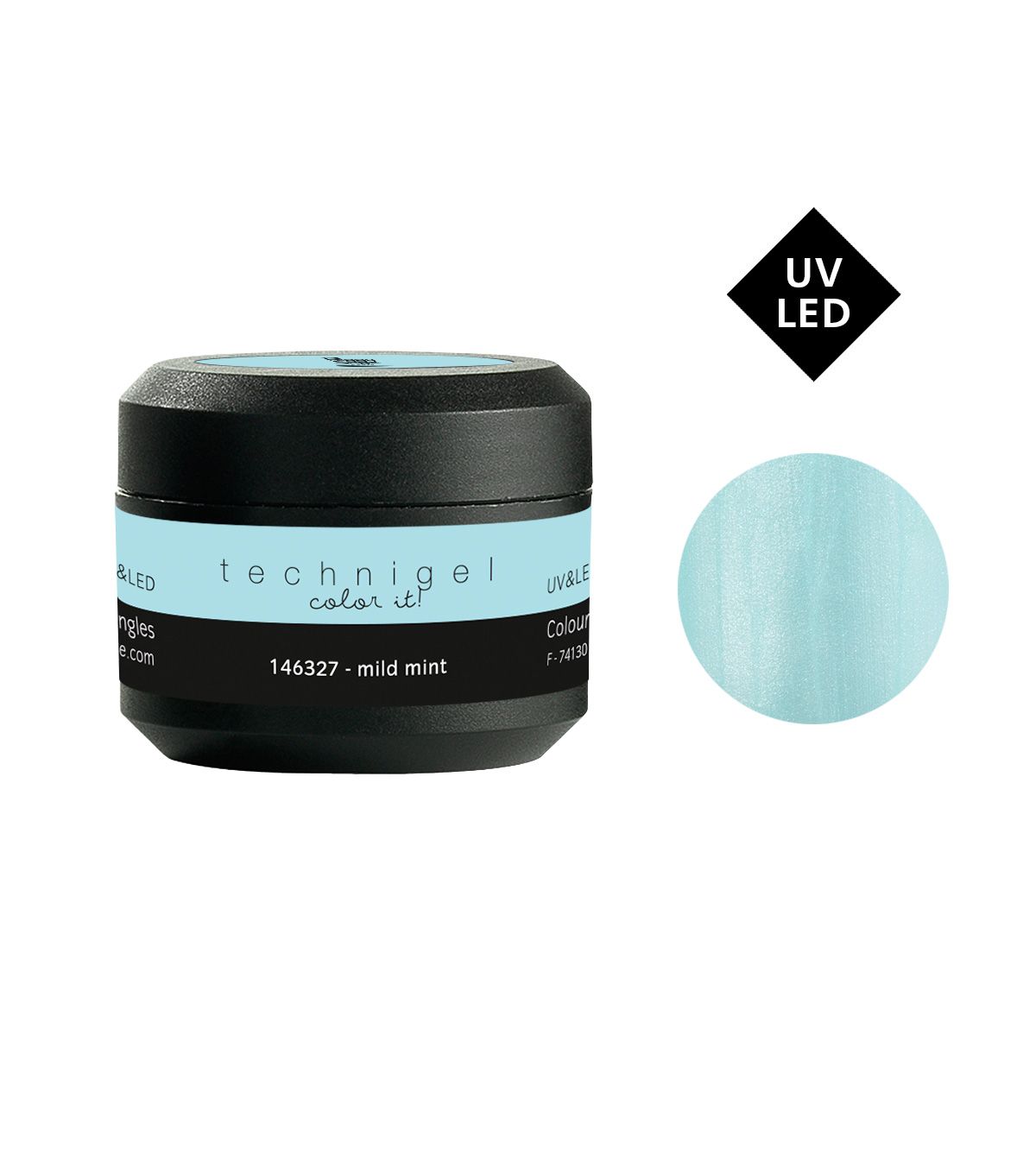 Gel UV/LED color para uñas mild mint 5 g - Imagen 2
