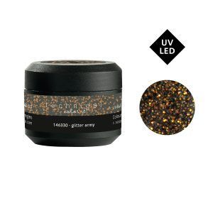 Gel UV/LED color para uñas glitter army 5 g (DESCATALOGADO 2025)