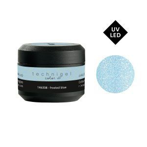 Gel UV/LED color para uñas frosted blue 5 g