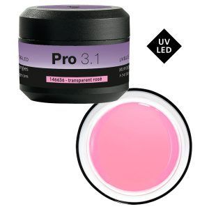 Pro 3.1 Gel monofásico UV/LED 15 g Transparente Rosa