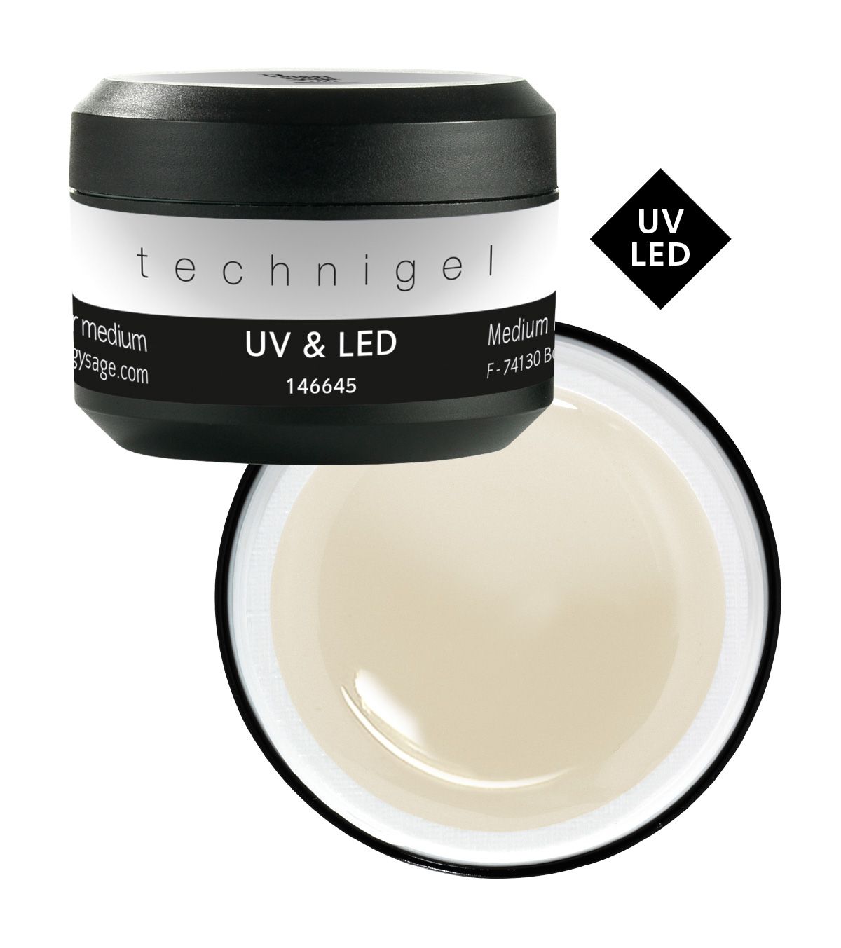 Gel de construcción UV/LED Medio - Transparente 50g