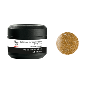 Gel UV/LED color para uñas scintillant bronze 5 g