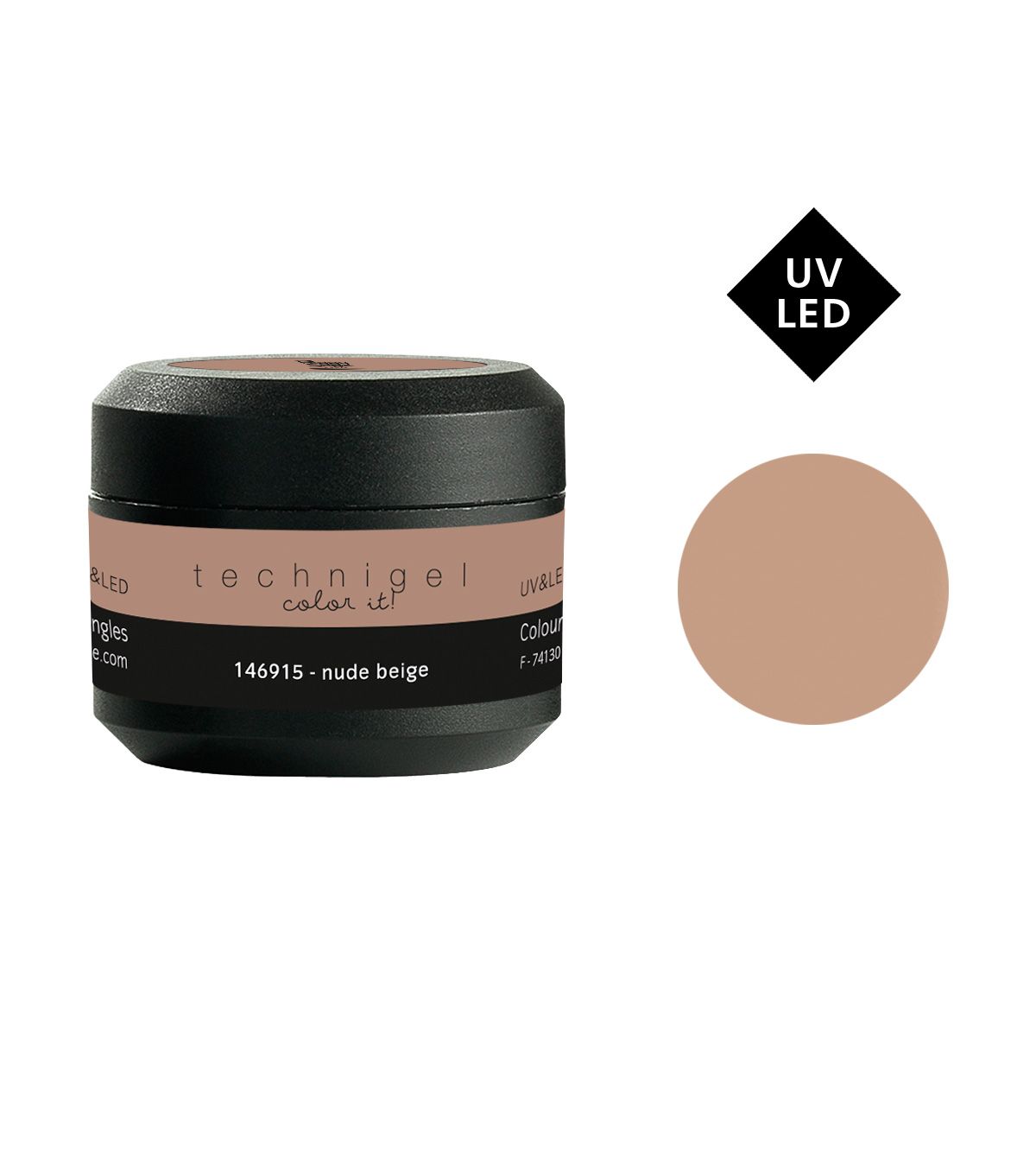 Gel UV/LED color para uñas nude beige 5 g