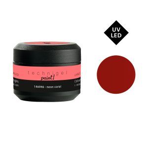 Gel de color para uñas UV/LED neon coral 5g