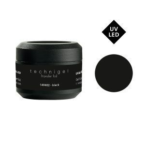 Gel UV/LED para uñas transfer foil - black