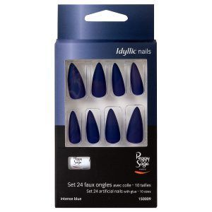 Set 24 uñas artificiales Idyllic nails - intense blue