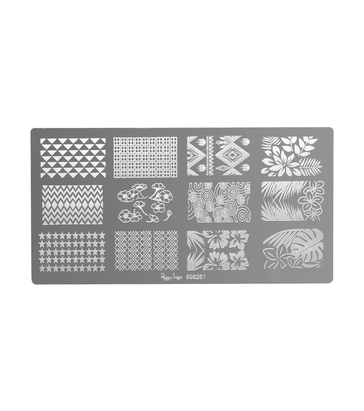 Placa de stamping nail art 1