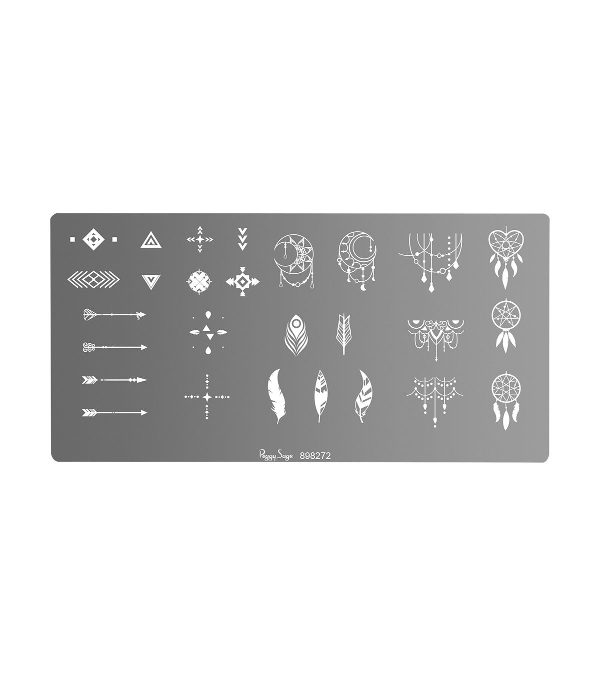 Placa de stamping nail art ethnic