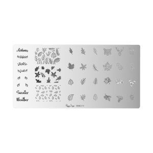 Placa de stamping nail art - Autumn