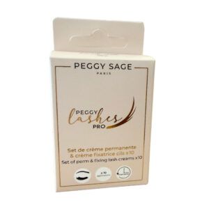 Set de crema permanente & crema fijadora pestañas x10 PEGGY LASHES PRO
